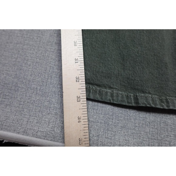 Wrangler Carpenter Jeans Mens 38x32 Green Dark Wash Denim Relaxed Straight Leg - Picture 5 of 12